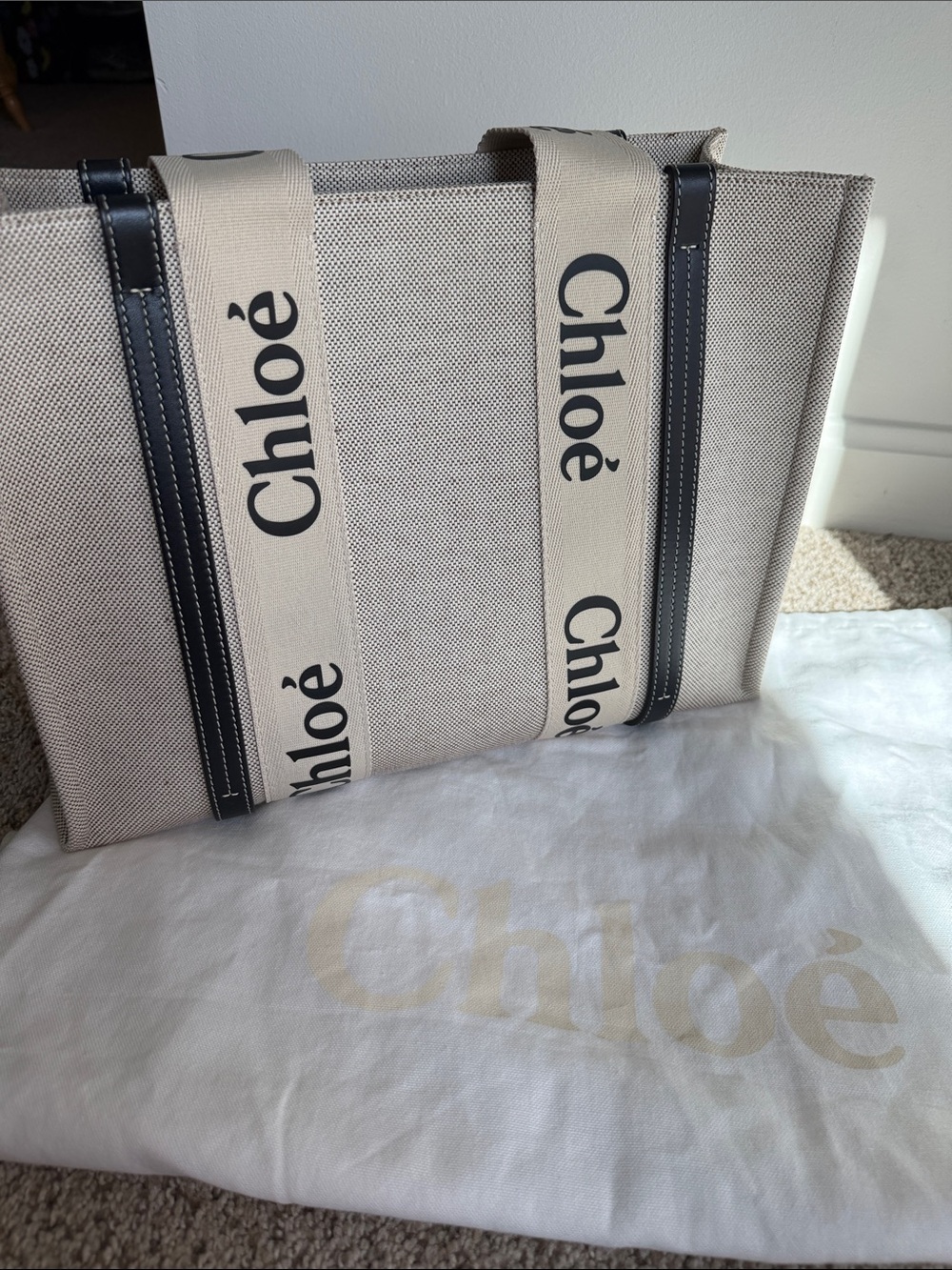 Chloe Woody Medium Tote